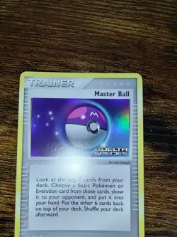 Pokemon Ex Delta Species Master Ball 99/113 Reverse Holo Stamped NM-MINT - Image 3