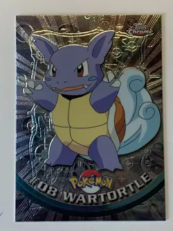 2000 Topps Chrome Pokemon Series 1 #08 Wartortle FREE COMBINED SHIPPING - Image 1