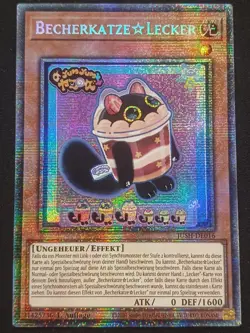 Becherkatze Lecker JUSH-DE016 Starlight Rare Justice Hunters DE NM YUGIOH - Image 1