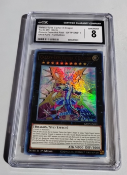 2021 Yugioh Galaxy Eyes Cipher X Dragon GFTP-EN011 1st Edition Ultra Rare CGC 8 - Image 1