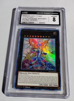 2021 Yugioh Galaxy Eyes Cipher X Dragon GFTP-EN011 1st Edition Ultra Rare CGC 8 - Image 2
