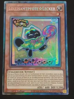Lollisamtpfote Lecker JUSH-DE018 Collectors Rare Justice Hunters DE NM YUGIOH - Image 1