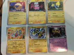 Pokemon Destined Rivals Error Miscut Card Lot - Image 2