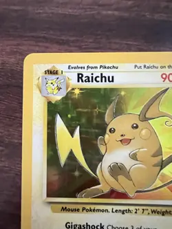 Raichu 14/62 Fossil Unlimited Holo Rare 1999 WOTC Pokemon TCG Card - Image 2
