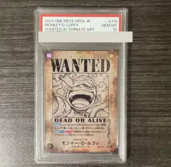 PSA 10 ONE PIECE Card Luffy OP05-119 Japanese Wanted Emperors in the New World - Image 1