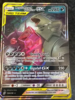 Mega Sableye & Tyranitar GX 126/236 Sm-Unified Minds Holo Pokemon Card - Image 1