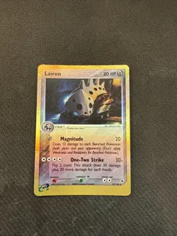 Lairon 37/109 Reverse Holo EX Ruby & Sapphire Pokemon Card MP - Image 1