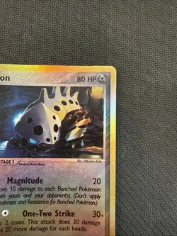 Lairon 37/109 Reverse Holo EX Ruby & Sapphire Pokemon Card MP - Image 4