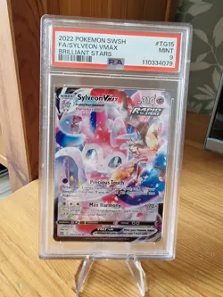 Pokemon Sylveon VMAX TG15/TG30 Brilliant Stars Trainer Gallery Card PSA 9 MINT - Image 1
