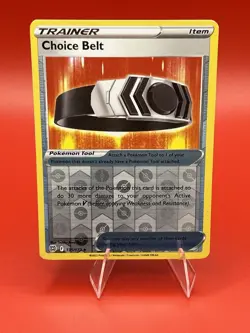 Choice Belt 135/172 Swsh09: Brilliant Stars Reverse Holo Pokemon Card NM - Image 1