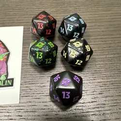 Edge of Eternities MTG Magic the Gathering Spin Down Spindown d20 5 Dice Colors - Image 2
