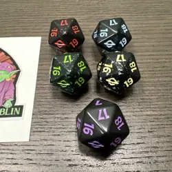 Edge of Eternities MTG Magic the Gathering Spin Down Spindown d20 5 Dice Colors - Image 3