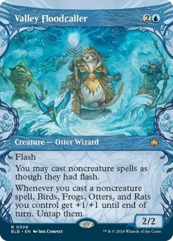 Valley Floodcaller (Showcase) 0308 MTG Bloomburrow Rare NP - Image 1