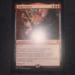 X 1 Embercleave NM Throne of Eldraine ELD 120 MTG Magic The Gathering - Image 1