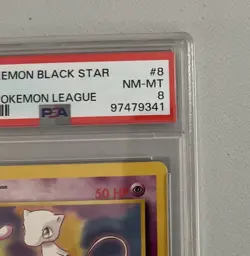 Mew Pokemon Black Star Promo 2000 Pokemon League PSA GRADE 8 NM-MT - Image 2