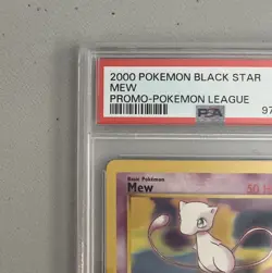 Mew Pokemon Black Star Promo 2000 Pokemon League PSA GRADE 8 NM-MT - Image 5