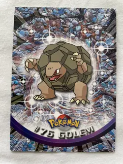 Golem #76 Non Holo Blue Logo Topps Pokemon TV Animation Edition Near Mint NM - Image 1