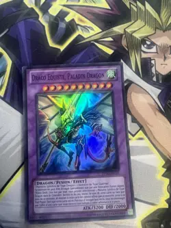 DRAGON KNIGHT DRACO-EQUISTE SUPER RARE FRENCH DP10-EN016 FR016 LIGHT PLAY YUGIOH - Image 1