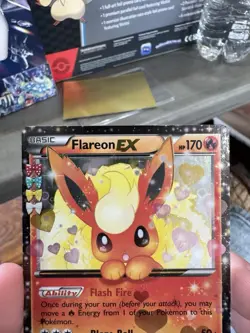 Flareon EX RC6-32 Generations: Radiant Collection Holo Pokemon Card NM - Image 2