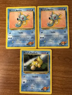 Pokemon cards gym heroes unlimited Misty’s 3 card bundle - Image 1