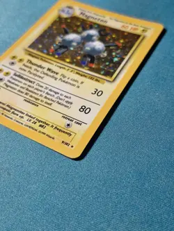 Pokemon TCG Magneton Base Set Holo Card 9/102 Unlimited Rare WOTC - Image 4