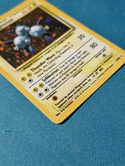 Pokemon TCG Magneton Base Set Holo Card 9/102 Unlimited Rare WOTC - Image 5