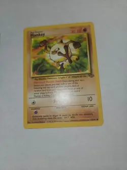 Pokemon Card Lot Bundle! Vintage Wotc Mankey & Machop Base Set Jungle 1999 era - Image 3