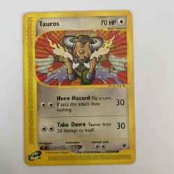 Tauros Expedition 133/165 Common Pokemon Card WOTC e-Reader TCG Vintage 🃏 - Image 1