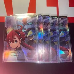 5 set 1day ship Gundam Card Game Resource RP-009 Suletta & Gundam Aerial sleeved - Image 1