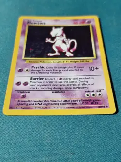 Pokemon TCG Mewtwo Base Set Holo Unlimited Rare Card 10/102 - Image 3