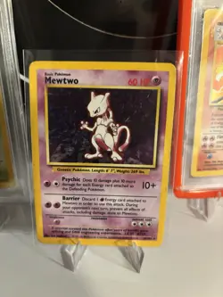Pokemon TCG Mewtwo Base Set Holo Unlimited Rare Card 10/102 - Image 1