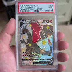 Pokemon TCG Charizard v Champions Path Full Art Secret Rare Card 079/073 PSA 9 - Image 1