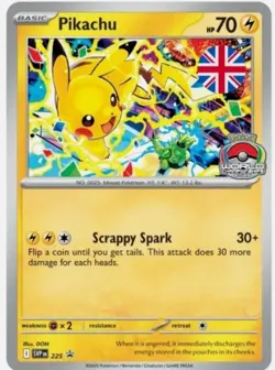 Pikachu Promo 2025 World Championships SVP EN 225 Pokemon Card Worlds NM - Image 1