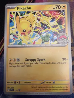 Pikachu Promo 2025 World Championships SVP EN 225 Pokemon Card Worlds NM - Image 1