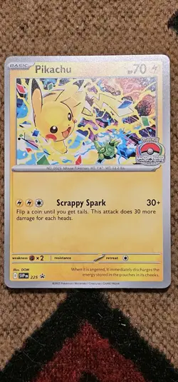 Pikachu Promo 2025 World Championships SVP EN 225 Pokemon Card Worlds NM - Image 1
