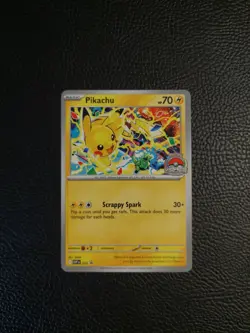 Pikachu Promo 2025 World Championships SVP EN 225 Pokemon Card Worlds NM - Image 1