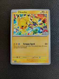 Pikachu Promo 2025 World Championships SVP EN 225 Pokemon Card Worlds NM - Image 1