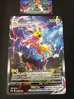 Pokemon Card Jolteon Vmax SWSH184 SWSH Promo Jumbo Alt Art Near Mint - Image 1