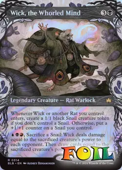 Wick, the Whorled Mind (Showcase) 0314 MTG Bloomburrow Rare NP Foil - Image 1