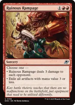 Foil - Ruinous Rampage - 158 / NM / English MTG - Image 1