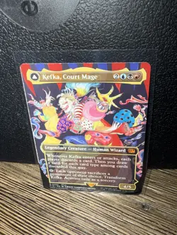 MTG English Kefka, Court Mage (Borderless) (0322) NM Normal MISCUT - Image 1