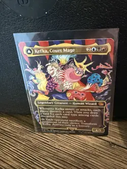 MTG English Kefka, Court Mage (Borderless) (0322) NM Normal MISCUT - Image 2