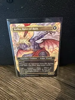 MTG English Kefka, Court Mage (Borderless) (0322) NM Normal MISCUT - Image 4