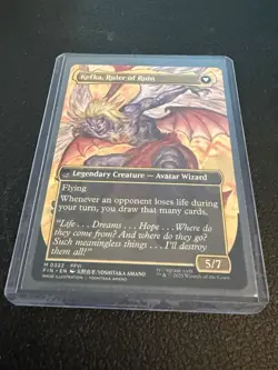 MTG English Kefka, Court Mage (Borderless) (0322) NM Normal MISCUT - Image 5