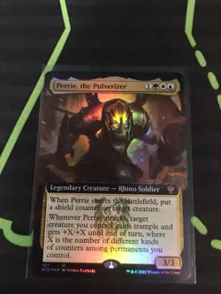 MTG Magic The Gathering Perrie, The Pulverizer Foil NCC Ext Art Mythic Commander - Image 1