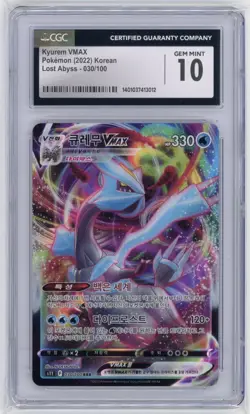Kyurem VMAX 030/100 - Korean Lost Abyss 2022 - Pokemon Card - CGC 10 GEM MINT - Image 1