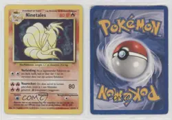 Ninetales Holo Dutch Pokemon Base Set #12 1999 15fy - Image 3