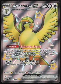 Carte Pokemon Roucarnage-ex 221/091 Destinees de Paldea Francais - Image 1