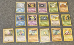Lot of 58 - No Dups - Vintage Pokemon TCG: Base Set- Non-Holo Cards - All LP/NM+ - Image 1