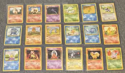 Lot of 58 - No Dups - Vintage Pokemon TCG: Base Set- Non-Holo Cards - All LP/NM+ - Image 3